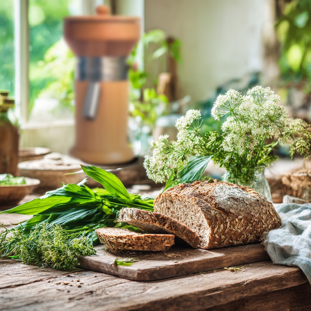 Wildkräuter & Vollkorn – wie du mit der Mühle saisonal backen kannst